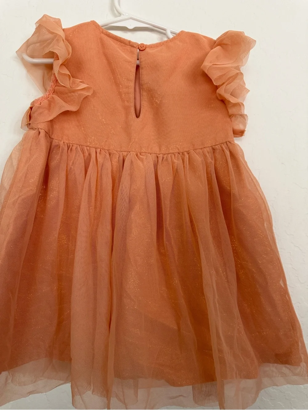 Cat & Jack Orange Rosette Tulle Dress for Girls